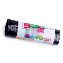 Мешки для мусора 30 л, черные, в рулоне 20 шт., ПНД, 6 мкм, 600х500 мм, Концепция Быта ЭкоДом, 601348 во Владивостоке