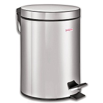 Ведро-контейнер для мусора (урна) с педалью LAIMA Classic, 5 л, зеркальное, нержавеющая сталь, со съемным внутренним ведром во Владивостоке