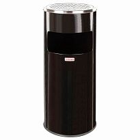 Урна с пепельницей 27 л, нержавеющая сталь, черная, LAIMA PROFESSIONAL во Владивостоке Урна с пепельницей 27 л, нержавеющая сталь, черная, LAIMA PROFESSIONAL во Владивостоке