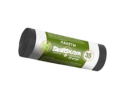 Мешки для мусора 30 л, черные, в рулоне 25 шт., ПНД, 7 мкм, 580х480 мм, SIBIRSKAYA, 101-003 S во Владивостоке