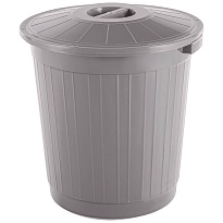 Мусорный бак с крышкой 70 л серый 70 серый во Владивостоке Мусорный бак с крышкой 70 л серый 70 серый во Владивостоке