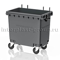 Мусорный контейнер 770 л серый без крышки 770 серый во Владивостоке Мусорный контейнер 770 л серый без крышки 770 серый во Владивостоке