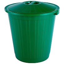 Мусорный бак с крышкой 50 л зеленый 50 зеленый во Владивостоке Мусорный бак с крышкой 50 л зеленый 50 зеленый во Владивостоке