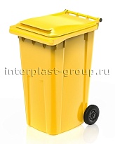 Контейнер для мусора 240 л желтый облегченный 240 желтый во Владивостоке