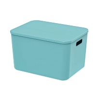 Ящик пластиковый вкладываемый бирюзовый 410х305х245 мм во Владивостоке