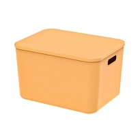 Ящик пластиковый вкладываемый желтый 410х305х245 мм во Владивостоке