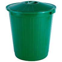 Мусорный бак с крышкой 70 л зеленый 70 зеленый во Владивостоке Мусорный бак с крышкой 70 л зеленый 70 зеленый во Владивостоке