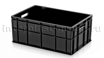 Ящик для молока, мяса, овощей и фруктов сплошной черный во Владивостоке